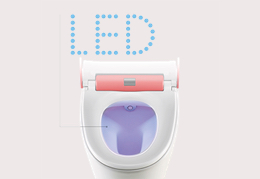 Night light with long-life LEDs illuminating the inside of the bowl.
